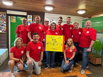 McGraw Hill employees volunteering at TVAP