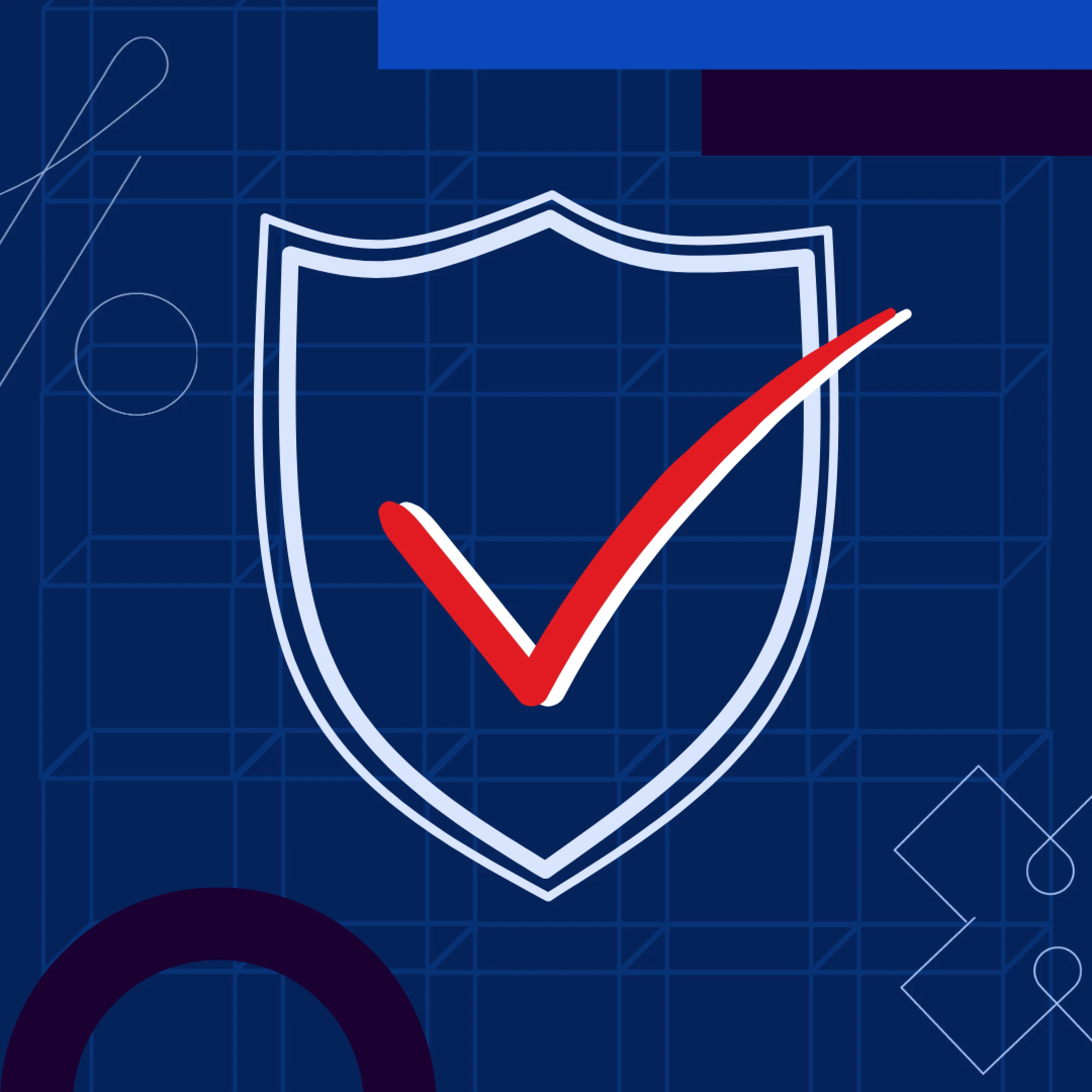 shield with a checkmark 