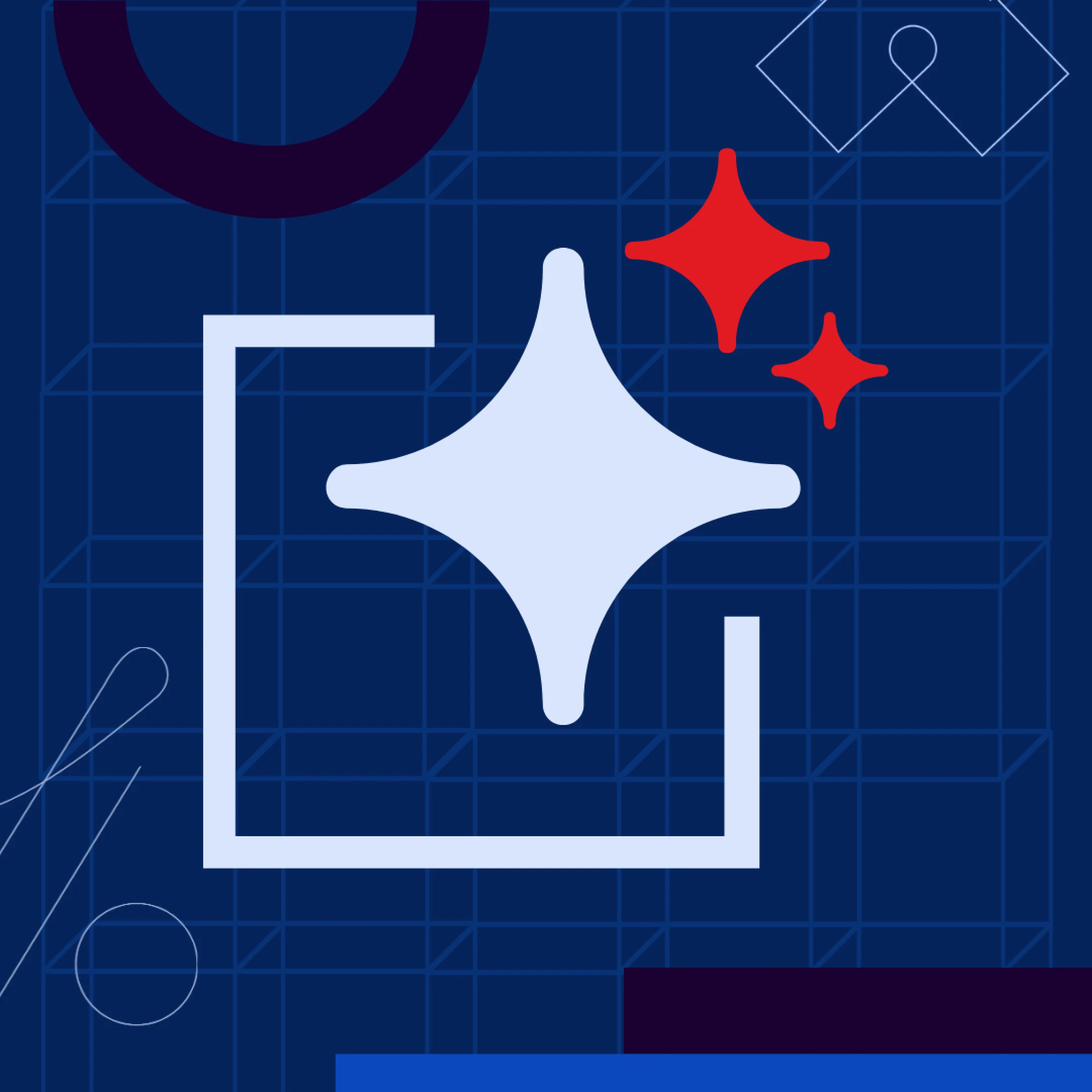 square with star in the corner