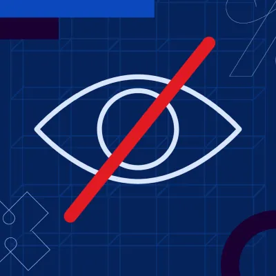 eye with line over it 