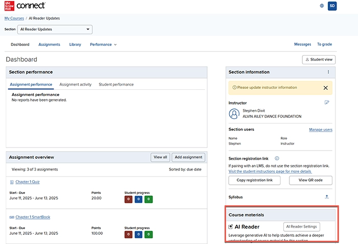 connect student experience screenshot