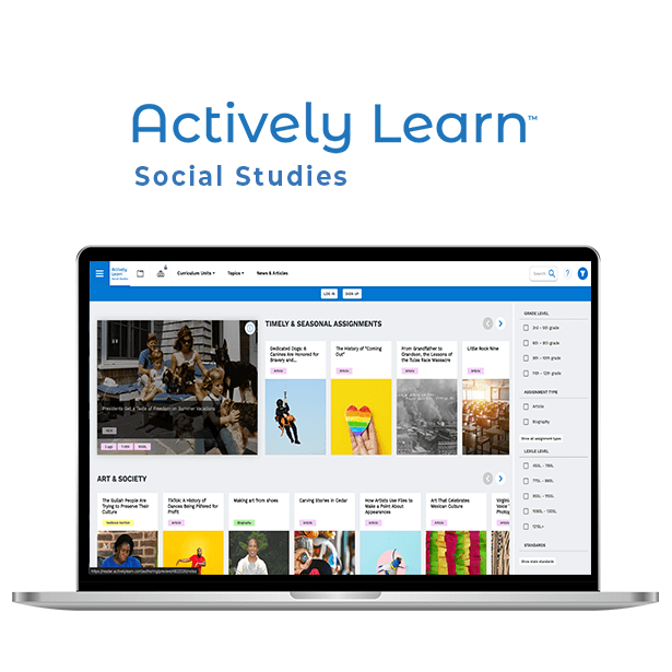 Actively Learn Social Studies screenshot