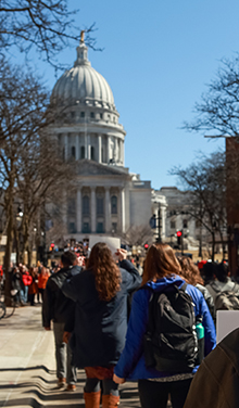 protest outside capital
