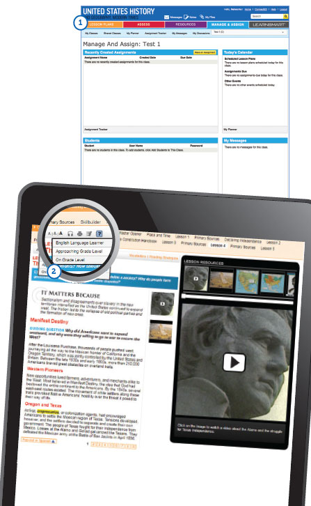 screenshot showing classroom managment