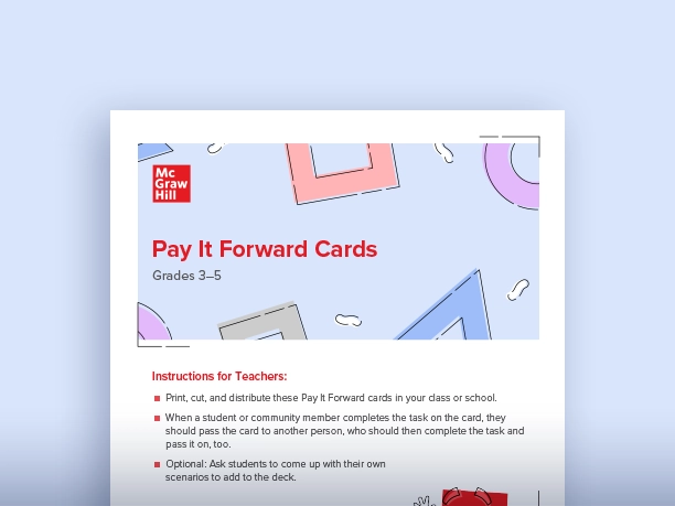 Pay It Forward Cards Program screenshot