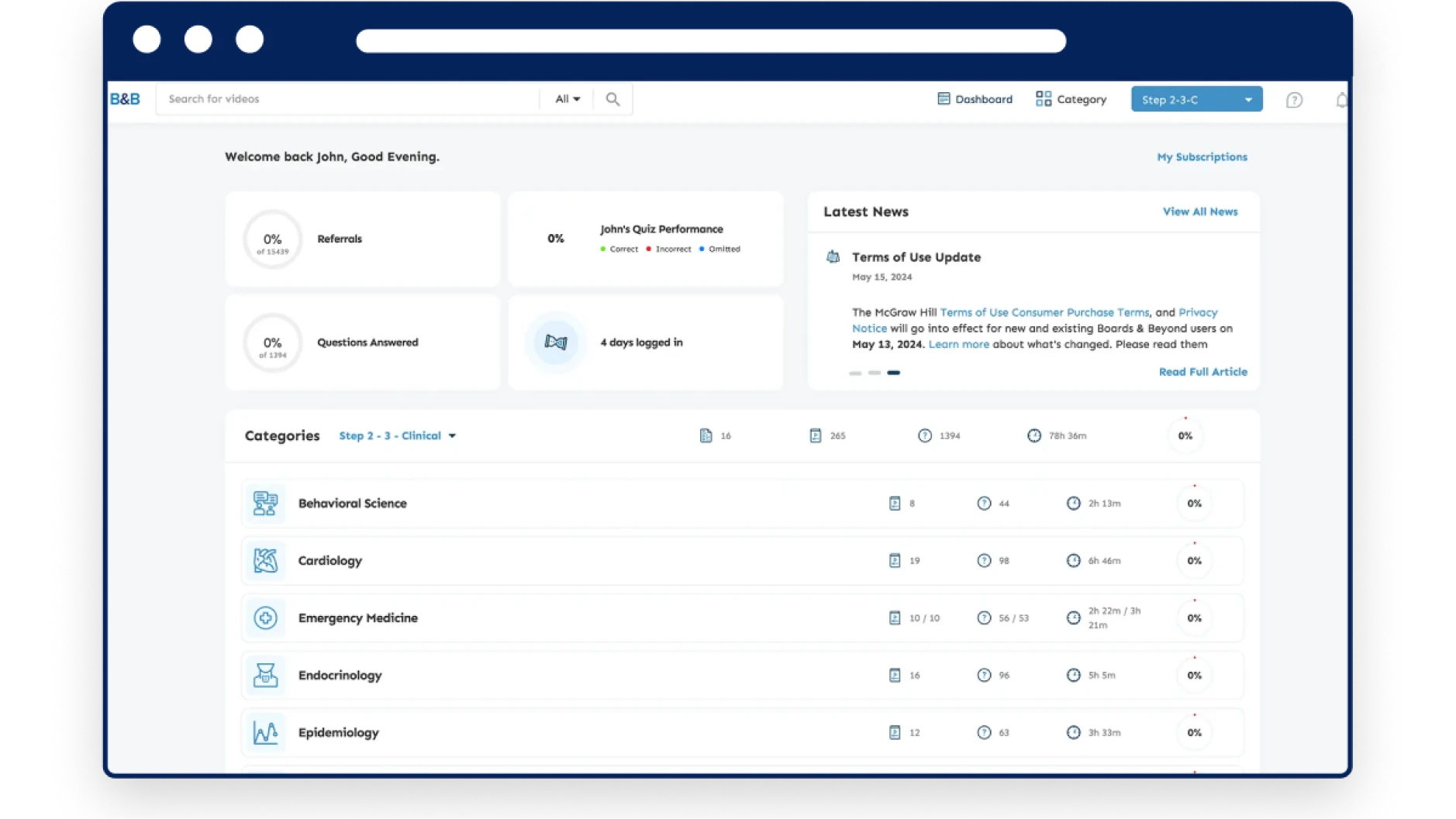 Boards & Beyond Step 2-3 dashboard screenshot